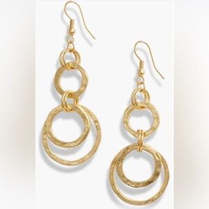 Karine Sultan Hoop Drop Earrings